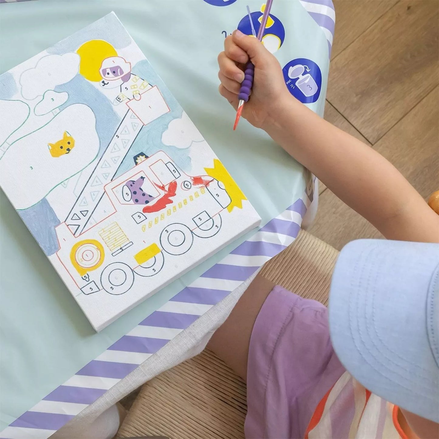 Coffret peinture au numéro – Petit Pinceau Kids – Wouf