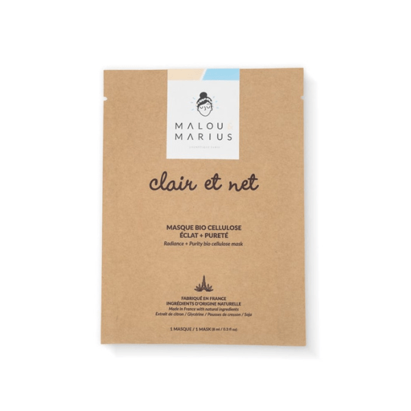 Masque visage éclat – Bio - cellulose au citron & cresson - Simplethings