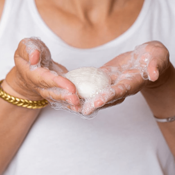 Savon visage purifiant – Lait de chèvre & spiruline - Simplethings
