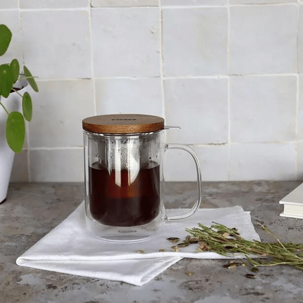Tisanière Gustave en Verre Double Paroi 350ml - Simplethings