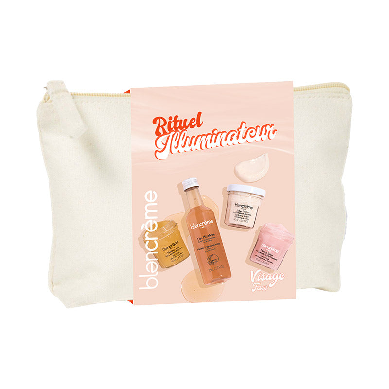 Trousse Visage Rituel Illuminateur – Blancrème avec 4 soins visage naturels