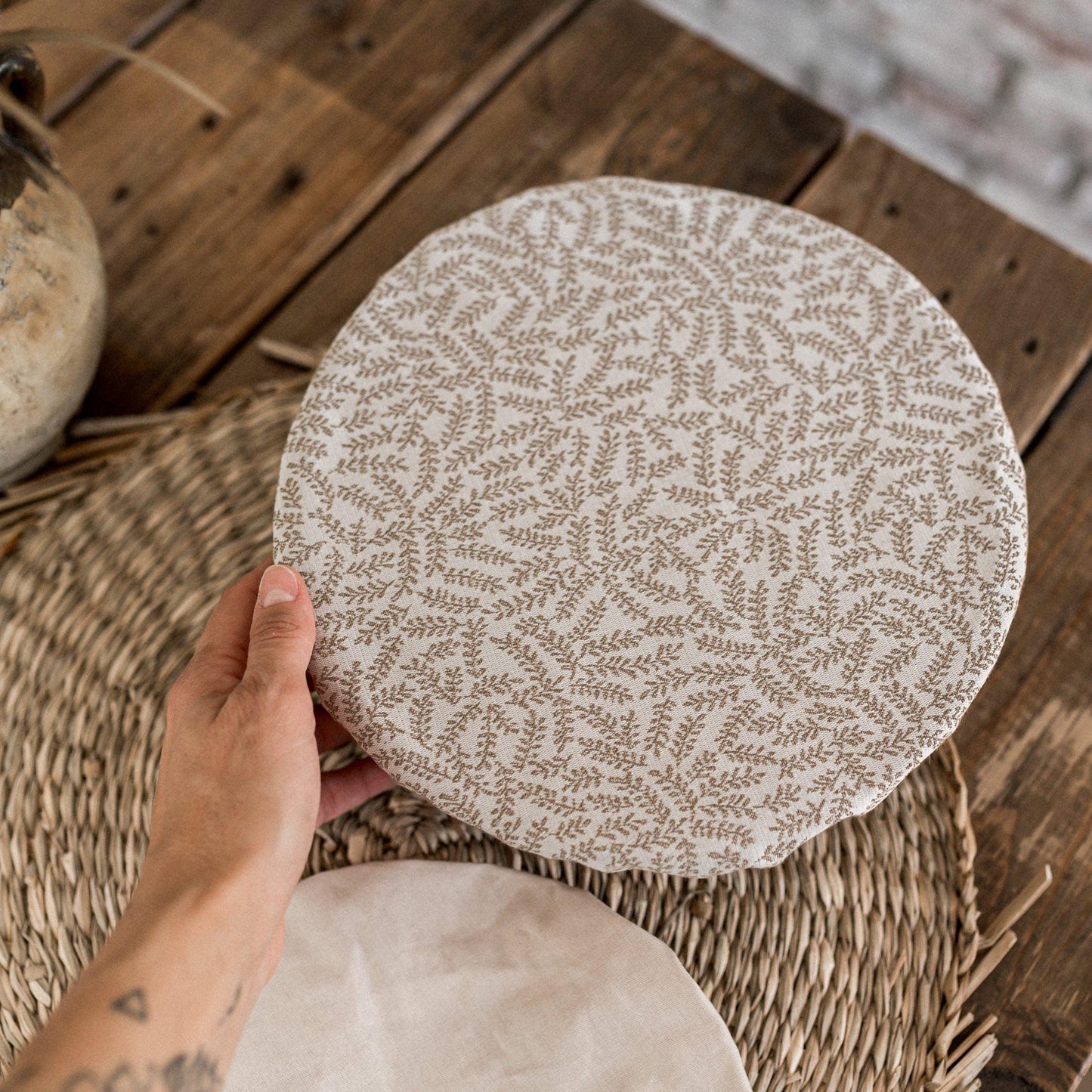 Charlotte couvre-plat "Love in Autumn" - Dorée - Simplethings