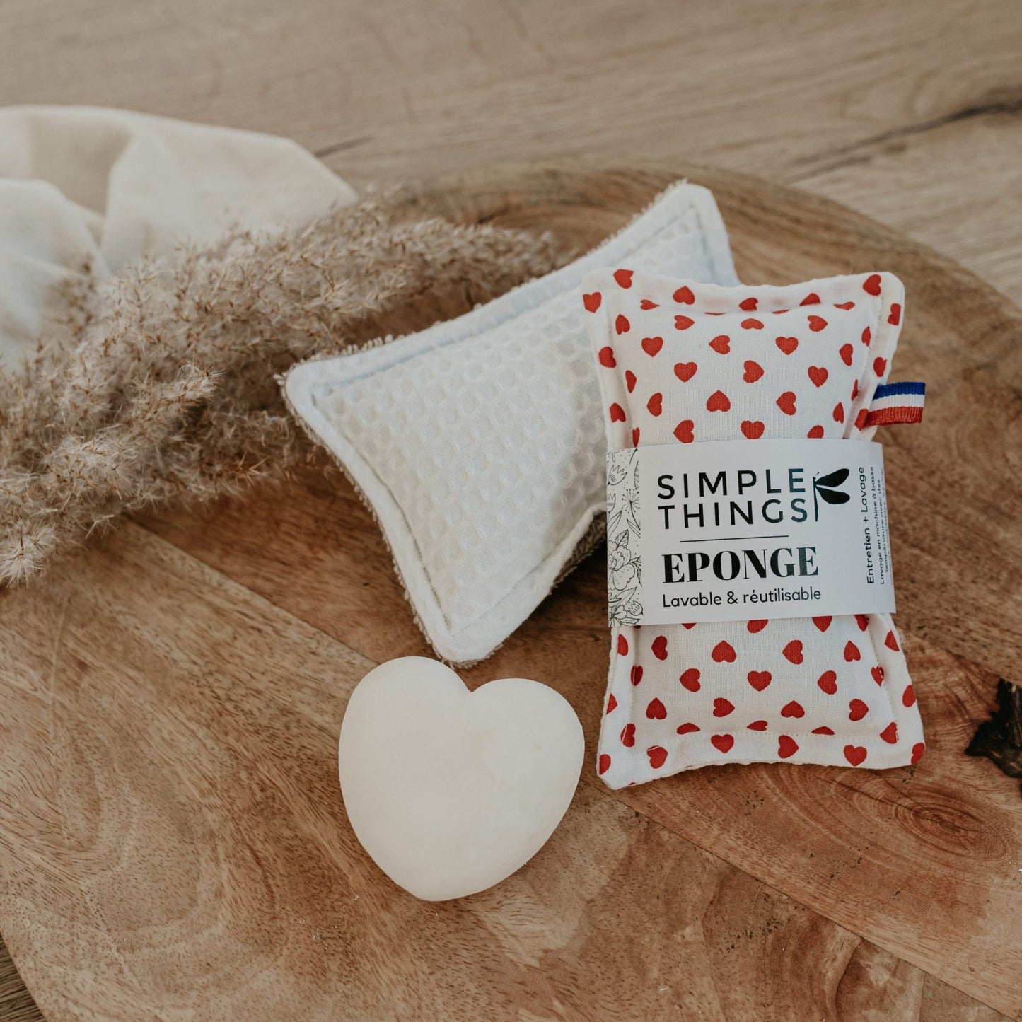 Eponge Lavable Petits coeurs - Simplethings