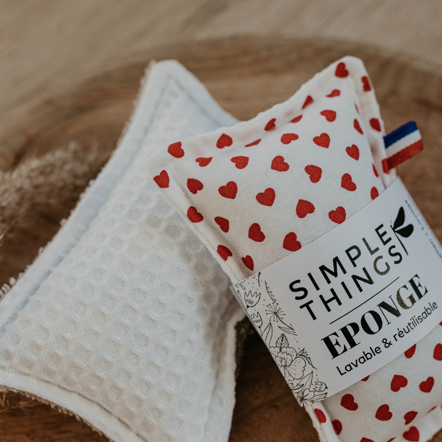 Eponge Lavable Petits coeurs - Simplethings