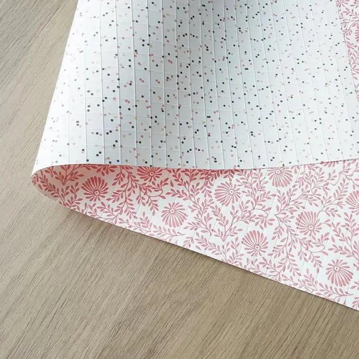 Papier cadeau PAUL - Rose Fleur - Simplethings