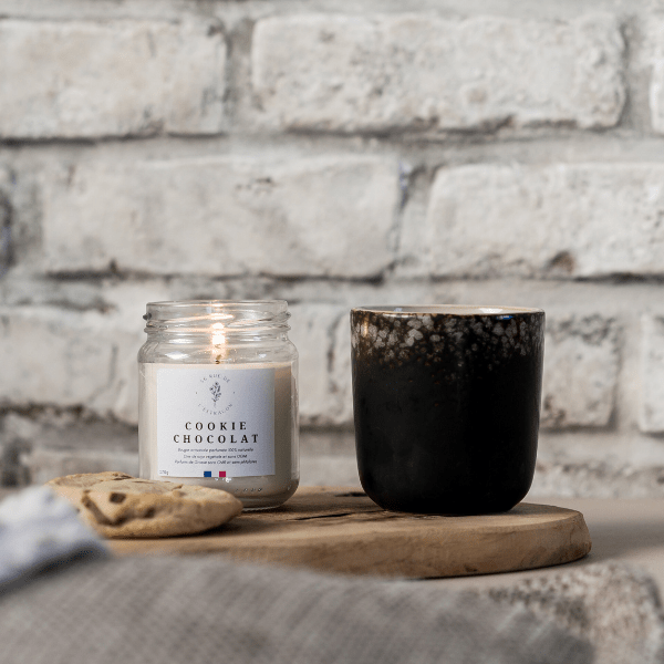 Bougie Parfumée Naturelle à la Cire de Soja - Cookie Chocolat - Simplethings
