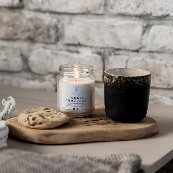 Bougie Parfumée Naturelle à la Cire de Soja - Cookie Chocolat - Simplethings