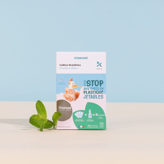 Coffret Dentifrice Naturel à la Menthe – Recharge à Diluer – Pimpant