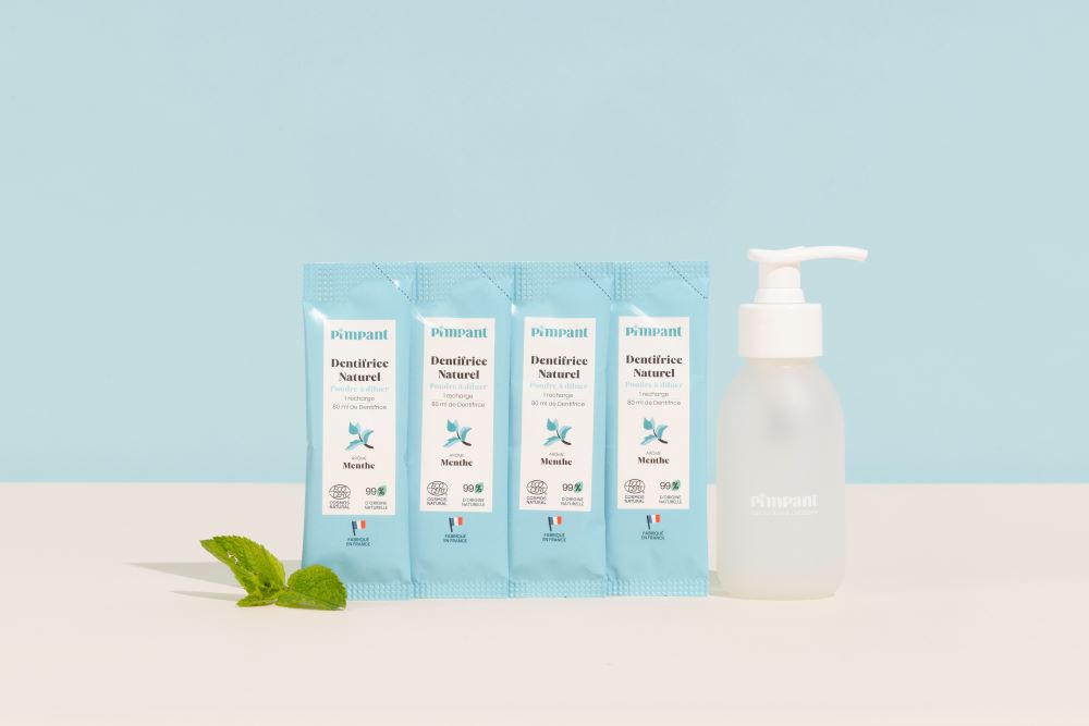 Coffret Dentifrice Naturel à la Menthe – Recharge à Diluer – Pimpant
