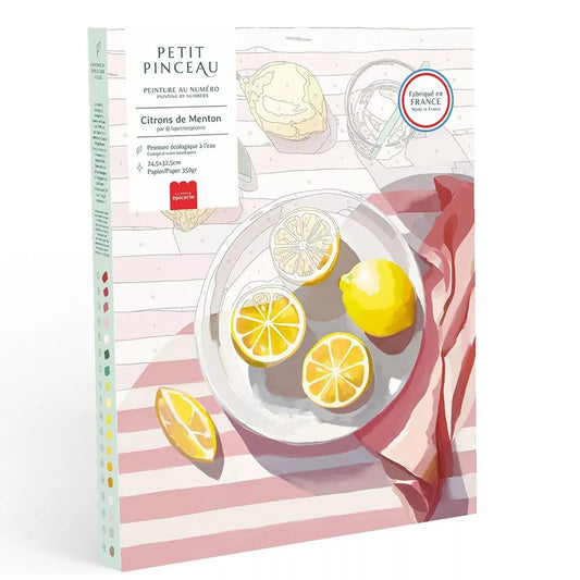 Coffret peinture au numéro – Citrons de Menton à réaliser soi-même