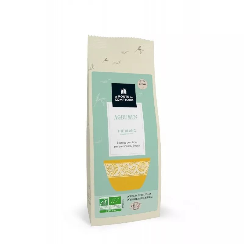 Thé Blanc AGRUMES - Pamplemousse, écorces de citron et limette - Simplethings