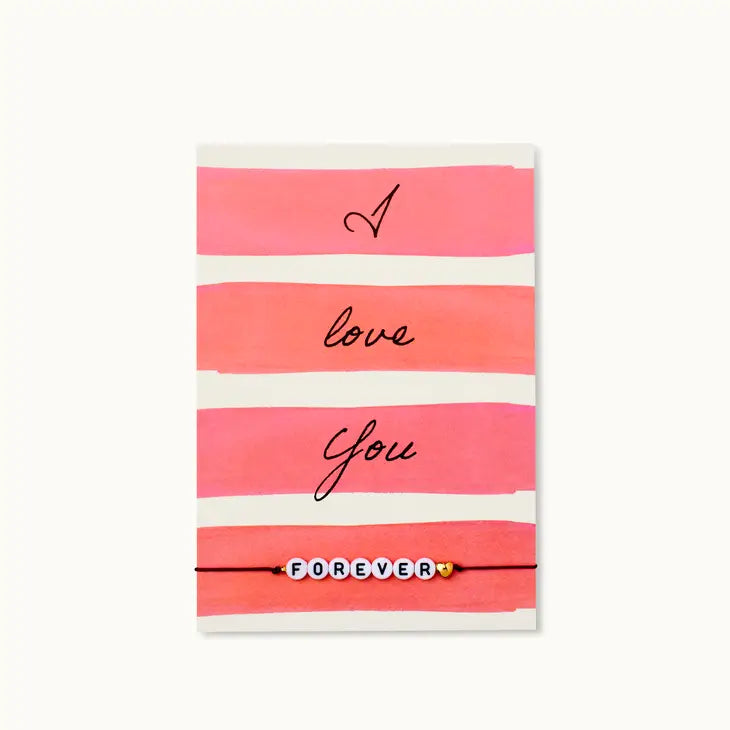 Bracelet Carte | Je t'aime pour toujours - Simplethings