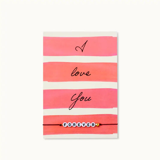 Bracelet Carte | Je t'aime pour toujours - Simplethings